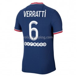 Fotbollströja Paris Saint-Germain Marco Verratti 6 Hemmaställ 2021-2022 Kort ärm