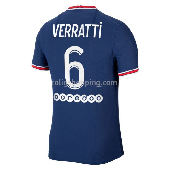 Fotbollströja Paris Saint-Germain Marco Verratti 6 Hemmaställ 2021-2022 Kort ärm