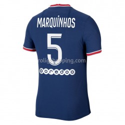 Fotbollströja Paris Saint-Germain Marquinhos 5 Hemmaställ 2021-2022 Kort ärm