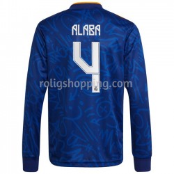 Fotbollströja Real Madrid David Alaba 4 Bortaställ 2021-2022 Lång ärm