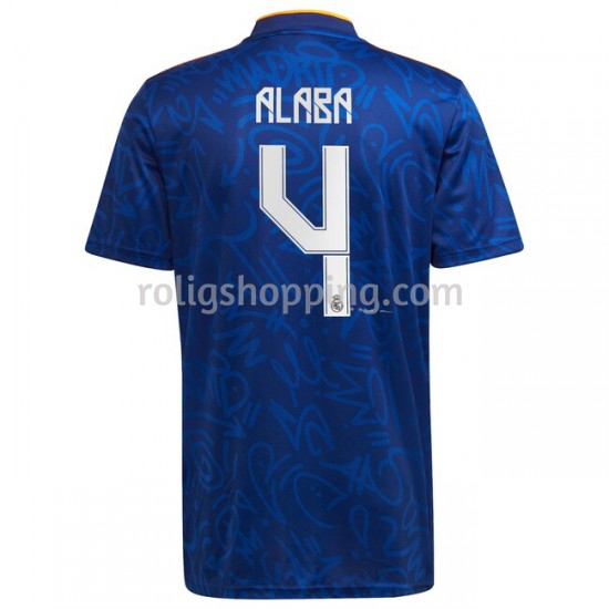 Fotbollströja Real Madrid David Alaba 4 Bortaställ 2021-2022 Kort ärm