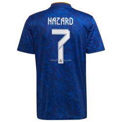 Fotbollströja Real Madrid Eden Hazard 7 Bortaställ 2021-2022 Kort ärm