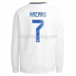 Fotbollströja Real Madrid Eden Hazard 7 Hemmaställ 2021-2022 Lång ärm