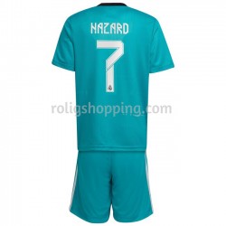 Fotbollströja Real Madrid Eden Hazard 7 Barn Tredjeställ 2021-2022 Kort ärm