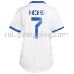 Fotbollströja Real Madrid Eden Hazard 7 Kvinnor Hemmaställ 2021-2022 Kort ärm