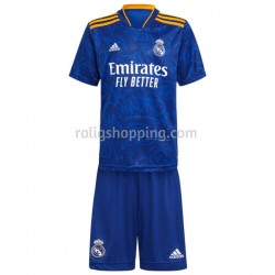 Fotbollströja Real Madrid Barn Bortaställ 2021-2022 Kort ärm
