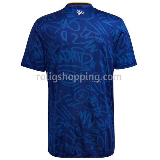 Fotbollströja Real Madrid Barn Bortaställ 2021-2022 Kort ärm