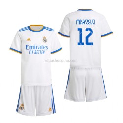 Fotbollströja Real Madrid Marcelo 12 Barn Hemmaställ 2021-2022 Kort ärm