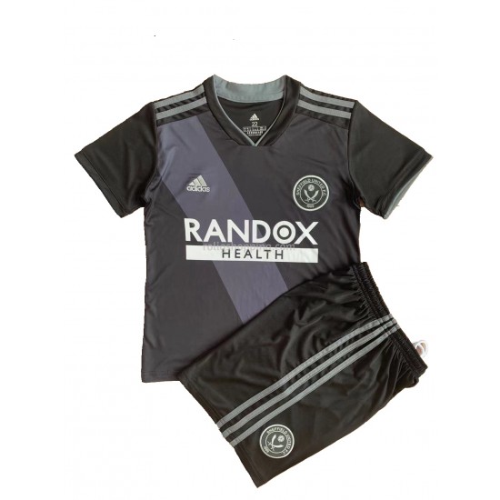 Fotbollströja Sheffield United Barn Bortaställ 2021-2022 Kort ärm