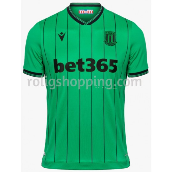 Fotbollströja Stoke City Bortaställ 2021-2022 Kort ärm