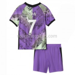 Fotbollströja Tottenham Hotspur Son Heung-min 7 Barn Tredjeställ 2021-2022 Kort ärm
