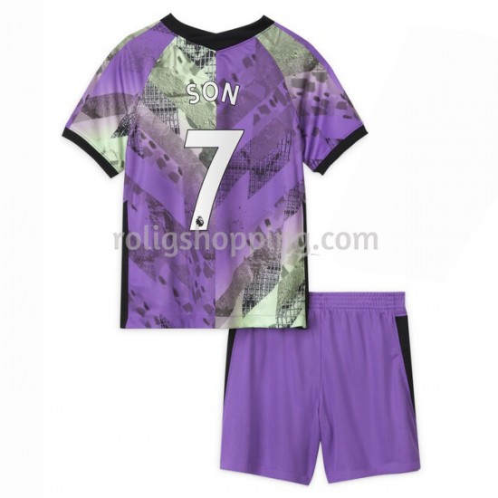 Fotbollströja Tottenham Hotspur Son Heung-min 7 Barn Tredjeställ 2021-2022 Kort ärm