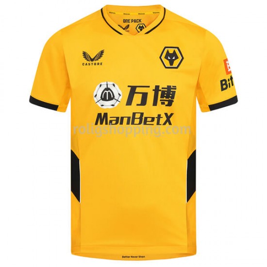 Fotbollströja Wolverhampton Wanderers Hemmaställ 2021-2022 Kort ärm