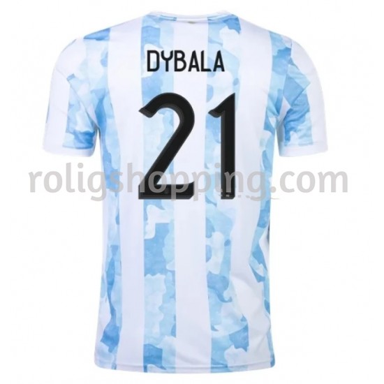 Fotbollströja Argentina Dybala 21 Hemmaställ 2021 Kort ärm