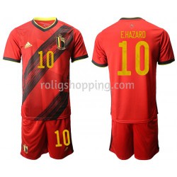 Fotbollströja Belgien Eden Hazard 10 Barn Hemmaställ Euro 2020 Kort ärm