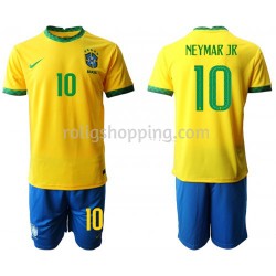 Fotbollströja Brasilien Neymar JR 10 Barn Hemmaställ 2020-2021 Kort ärm