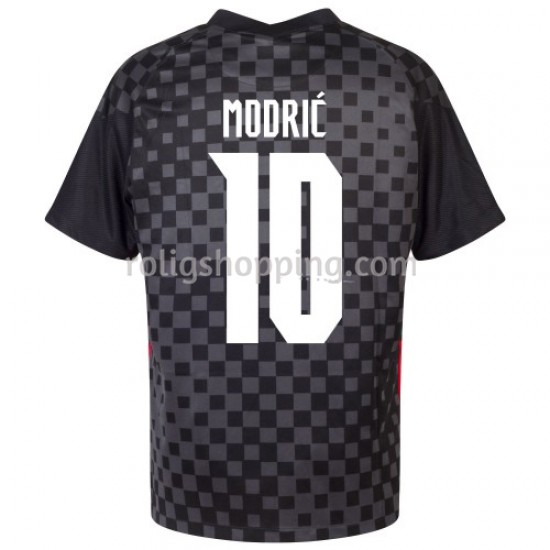 Fotbollströja Kroatien Luka Modrić 10 Bortaställ Euro 2020 Kort ärm