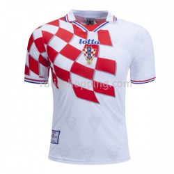 Fotbollströja Kroatien Retro Hemmaställ 1998 Kort ärm