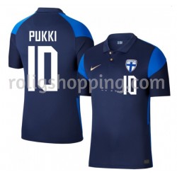 Fotbollströja Finland Teemu Pukki 10 Bortaställ Euro 2020 Kort ärm