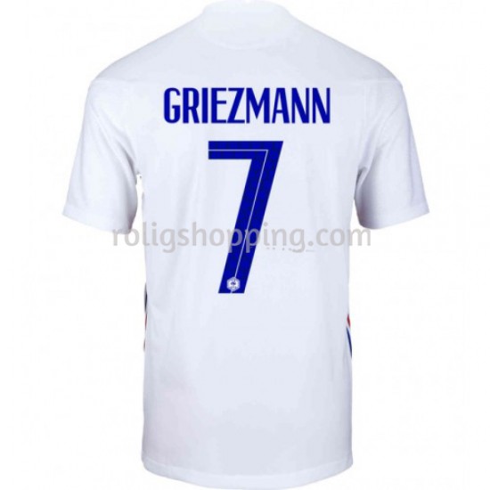 Fotbollströja Frankrike Antoine Griezmann 7 Bortaställ Euro 2020 Kort ärm