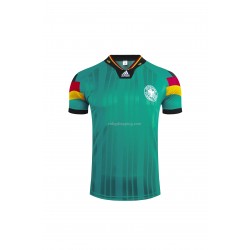 Fotbollströja Tyskland Retro Bortaställ 1992 Kort ärm