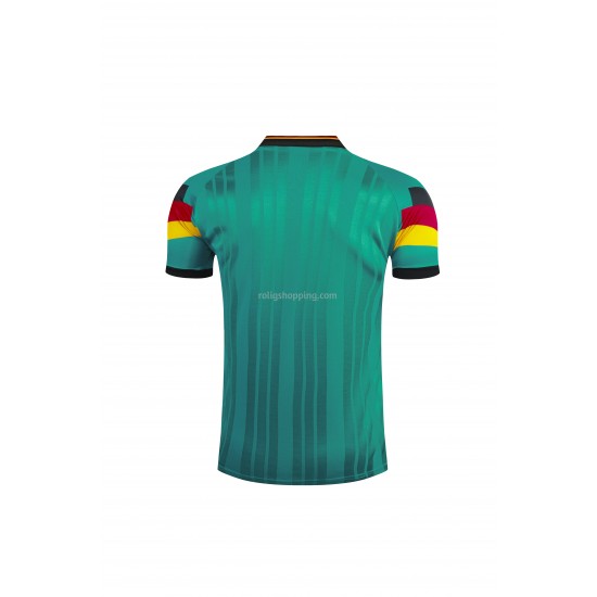Fotbollströja Tyskland Retro Bortaställ 1992 Kort ärm