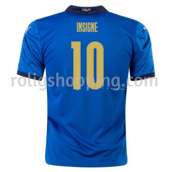 Fotbollströja Italien Insigne 10 Hemmaställ Euro 2020 Kort ärm