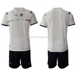 Fotbollströja Italien Barn Bortaställ 2021-2022 Kort ärm