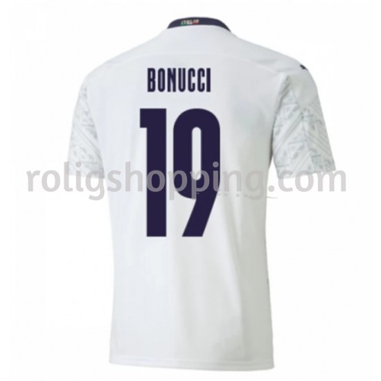 Fotbollströja Italien Leonardo Bonucci 19 Bortaställ Euro 2020 Kort ärm