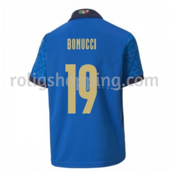 Fotbollströja Italien Leonardo Bonucci 19 Hemmaställ Euro 2020 Kort ärm