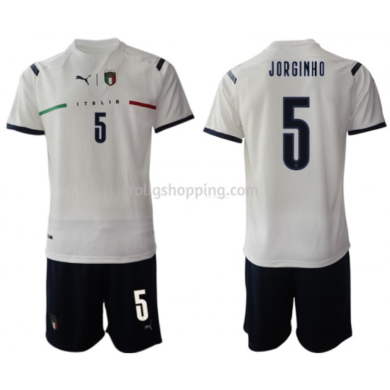 Fotbollströja Italien Manuel Locatelli 5 Barn Bortaställ 2021-2022 Kort ärm