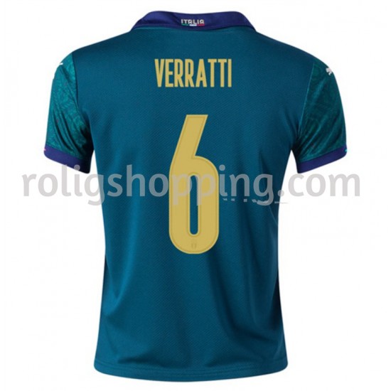 Fotbollströja Italien Verratti 6 Tredjeställ Euro 2020 Kort ärm