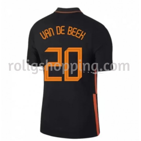 Fotbollströja Nederländerna Donny van de Beek 20 Bortaställ Euro 2020 Kort ärm