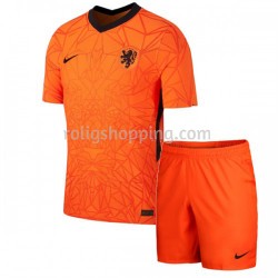 Fotbollströja Nederländerna Barn Hemmaställ Euro 2020 Kort ärm
