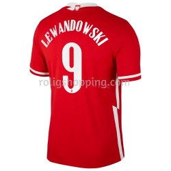 Fotbollströja Polen Robert Lewandowski 9 Bortaställ Euro 2020 Kort ärm