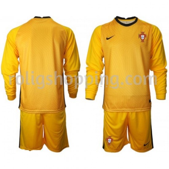 Fotbollströja Portugal Målvakt Barn Bortaställ Euro 2020 Lång ärm