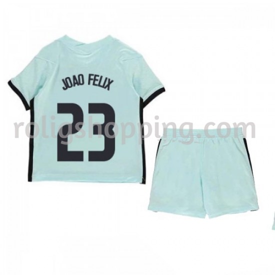Fotbollströja Portugal João Félix 23 Barn Bortaställ Euro 2020 Kort ärm