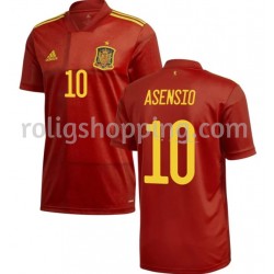 Fotbollströja Spanien Asensio 10 Hemmaställ Euro 2020 Kort ärm