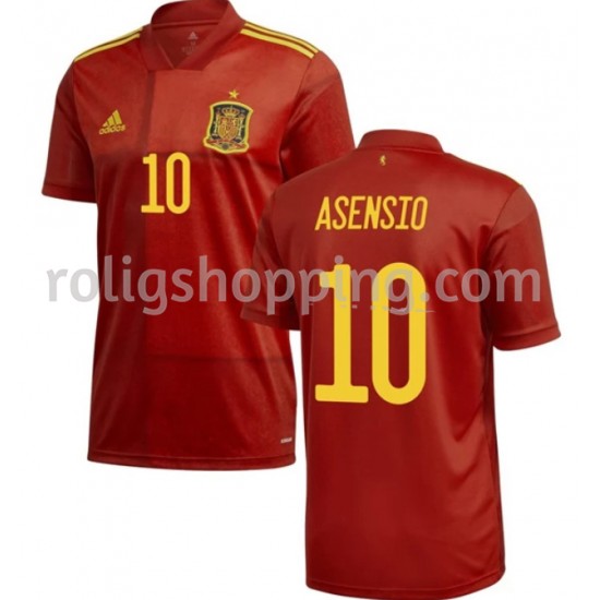 Fotbollströja Spanien Asensio 10 Hemmaställ Euro 2020 Kort ärm