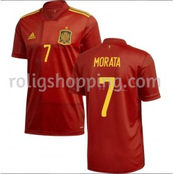 Fotbollströja Spanien Morata 7 Hemmaställ Euro 2020 Kort ärm