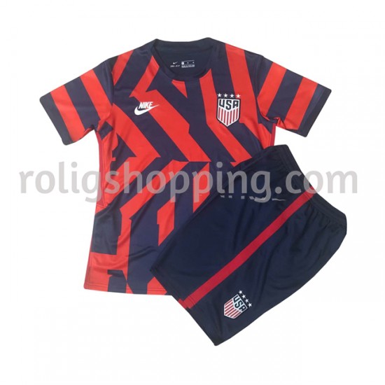Fotbollströja USA Barn Bortaställ 2021-2022 Kort ärm