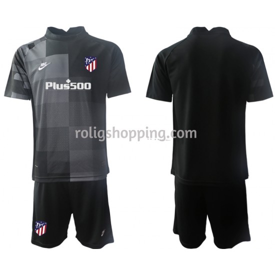 Fotbollströja Atlético Madrid Målvakt Barn Bortaställ 2021-2022 Kort ärm