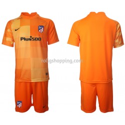Fotbollströja Atlético Madrid Målvakt Barn Hemmaställ 2021-2022 Kort ärm