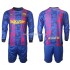 Fotbollströja FC Barcelona Barn Tredjeställ 2021-2022 Lång ärm