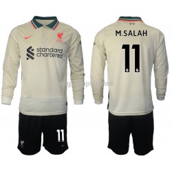 Fotbollströja Liverpool M.Salah 11 Barn Bortaställ 2021-2022 Lång ärm