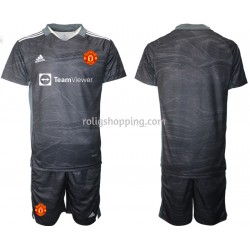 Fotbollströja Manchester United Målvakt Barn Bortaställ 2021-2022 Kort ärm