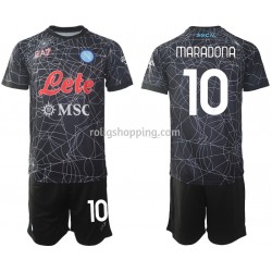 Fotbollströja SSC Napoli Diego Maradona 10 Special Barn Hemmaställ 2021-2022 Kort ärm