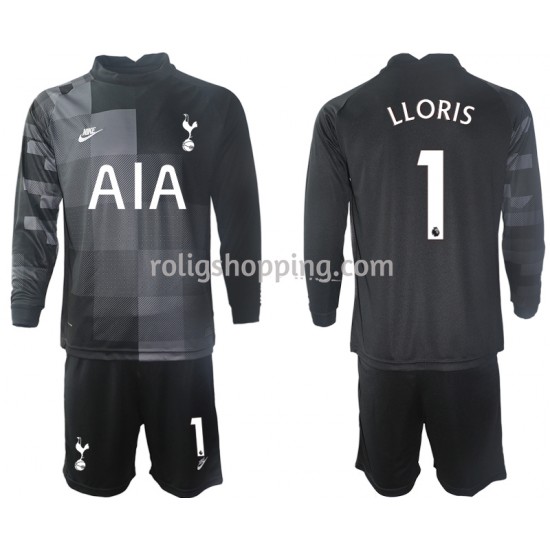 Fotbollströja Tottenham Hotspur Hugo Lloris 1 Målvakt Barn Bortaställ 2021-2022 Lång ärm
