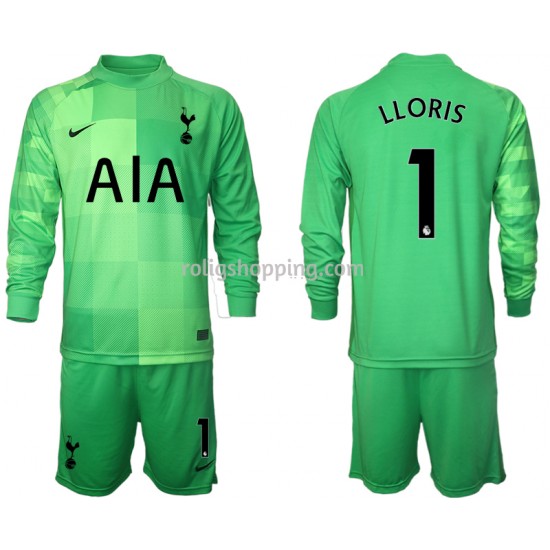Fotbollströja Tottenham Hotspur Hugo Lloris 1 Målvakt Barn Hemmaställ 2021-2022 Lång ärm