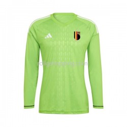 Fotbollströja Belgien Målvakt Män Hemmaställ 2021-2022 Lång ärm